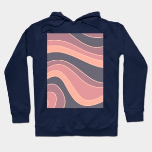 Pink Rainbow Waves Hoodie